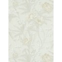 Tapet floral bej sidefat